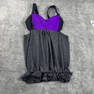 Lululemon Run Back On‎ Track Tank Top Womens 6 Gray Purple